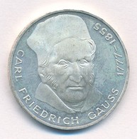 NSZK 1977J 5M Ag 'Carl Friedrich Gauss Születésének 200. évfordulója' T:1- FRG 1977J 5 Mark Ag '200th Anniversary - Birt - Unclassified