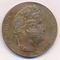 Franciaország ~1960. 'I. Lajos Fülöp / 1831' Br Emlékérem. Szign.: Domard (35mm) T:1-,2
France ~1960. 'Louis Philippe I  - Non Classés