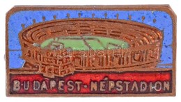 ~1950-1960. 'Budapest Népstadion' Zománcozott Br Kitűző (12x21mm) T:2 - Zonder Classificatie