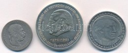 Vegyes: Ausztria 1894. 1K Ag 'Ferenc József' + NDK 1979. 'Erster Präsident' Fém Emlékérem (35mm) + NSZK 1982D 5M Cu-Ni ' - Unclassified