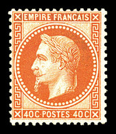 * N°31, 40c Orange. TTB (signé Brun/certificat)  Qualité: *  Cote: 1900 Euros - 1863-1870 Napoléon III. Laure