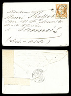 O 40c Orange (N°23) Obl Càd à Date Provisoire Bleu De Paris Le 27 Mai 1871 à Destination De Sannois, Timbre à Date Provi - War 1870
