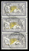 O N°122, Merson, 2F Violet Et Jaune En Bande De III, SUP  Qualité: O - 1900-02 Mouchon