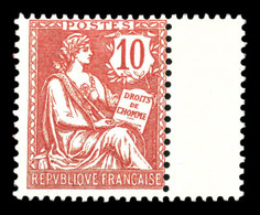 ** N°124, 10c Mouchon Bdf, TB  Qualité: **  Cote: 225 Euros - 1900-02 Mouchon