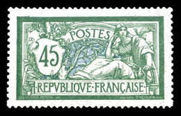 ** N°143, Merson, 45c Vert Et Bleu, Très Bon Centrage, TB  Qualité: **  Cote: 210 Euros - 1900-02 Mouchon