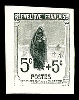 (*) N°148, Orphelins: Essai En Noir Non émis 5c +5c Au Lieu De 2c +3c, R.R. TB  Qualité: (*) - 1900-02 Mouchon