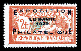 ** N°257A, Exposition Du Havre 1929, Frais, TB (signé/certificat)  Qualité: **  Cote: 1600 Euros - 1900-02 Mouchon