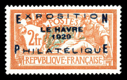 * N°257A, Exposition Du Havre 1929, Très Bon Centrage (signé Scheller/certificat)  Qualité: *  Cote: 1400 Euros - 1900-02 Mouchon