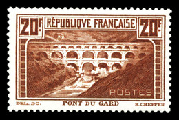 ** N°262A, Pont Du Gard, 20f Chaudron Type I. TTB (certificat)  Qualité: **  Cote: 575 Euros - 1900-02 Mouchon