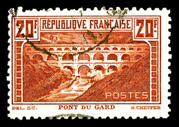 O N°262B, Pont Du Gard, 20F Chaudron Clair Dentelé 11, TB  Qualité: O  Cote: 450 Euros - 1900-02 Mouchon