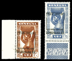 ** N°6/7, Timbres Du Sénégal Surchargés Bdf, SUP (certificat)  Qualité: **  Cote: 1430 Euros - Military Airmail