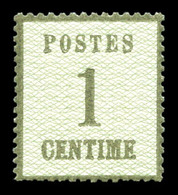 ** N°1, 1c Vertbronze, Fraîcheur Postale. SUP  Qualité: ** - Other & Unclassified