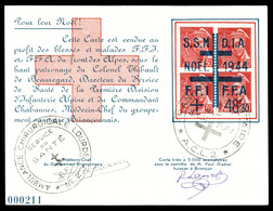 O N°10, BRIANCON (HauteAlpes): Noel 1943, Mercure En Bd4 Sur Carte. TB  Qualité: O  Cote: 150 Euros - Liberation