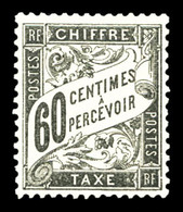 ** N°21, 60c Noir, Fraîcheur Postale, SUP (signé Calves/certificat)  Qualité: ** - 1859-1959 Mint/hinged