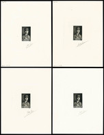 (*) N°470/73, Maréchal Pétain 4 épreuves D'artiste En Noir Signées, SUPERBE (certificat)  Qualité: (*) - Epreuves D'artistes