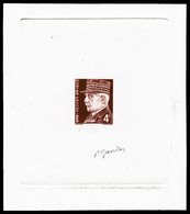 (*) N°522, Pétain 4F, épreuve D'artiste En Brunrouge Signée Gandon, TTB (certificat)  Qualité: (*) - Artist Proofs