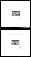 (*) N°937/38, Paire Croixrouge De 1952, épreuve En Noir Signée. TTB  Qualité: (*) - Epreuves D'artistes