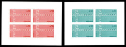 ** N°212/13a, Paire Europa En Blocs De 4 Non Dentelés. TTB  Qualité: **  Cote: 440 Euros - Nuovi
