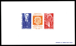 (*) N°225A, Triptyque De Gaulle En épreuve De Luxe. TB  Qualité: (*) - Unused Stamps