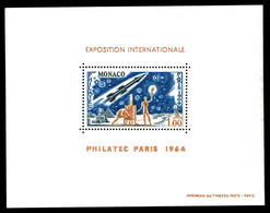 ** N°5, Exposition Philatec 1964, Très Jolie Pièce (certificat)  Qualité: **  Cote: 930 Euros - Blocs