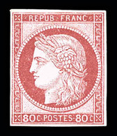 * N°21, 80c Rose, Grande Fraîcheur, SUP (signé Brun/certificat)  Qualité: *  Cote: 700 Euros - Aigle Impérial