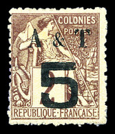 (*) N°3, 5 Sur 2c Lilasbrun Sur Paille. SUP. R.R.R (certificat)  Qualité: (*)  Cote: 8700 Euros - Unused Stamps