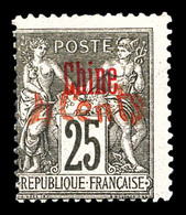 * N°20, 4c Sur 25 Noir Sur Rose. TB (signé Brun/certificat)  Qualité: *  Cote: 1200 Euros - Unused Stamps