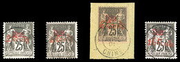 O N°19/22, Série De 1901, Les 4 Valeurs SUP. R.R. (certificat)  Qualité: O  Cote: 1460 Euros - Neufs