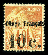 * N°6, 10c Sur 40c Rougeorange, R.R.R, SUPERBE (signé Calves/certificat)  Qualité: *  Cote: 3500 Euros - Used Stamps