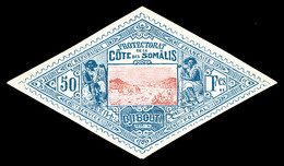 (*) N°21, 50F Bleu Et Rose, Frais, TB (signé Calves/certificat)  Qualité: (*)  Cote: 850 Euros - Unused Stamps