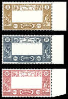 ** N°167a/69a, Les Trois Valeurs Centre Omis, Bord De Feuille, Fraîcheur Postale, SUP (certificat)  Qualité: **  Cote: 1 - Unused Stamps