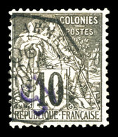 O N°3a, 15 Sur 10c Noir Sur Lilas: Surcharge Renversée Obl Corr.d' Armees. SUP (certificat)  Qualité: O  Cote: 570 Euros - Used Stamps