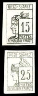 * N°8/9, 15c Et 25c Grisnoir. TTB (signés/certificat)  Qualité: *  Cote: 505 Euros - Used Stamps