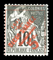 * N°11, 5c Sur 10c Noir Sur Lilas. TB (signé Brun)  Qualité: *  Cote: 210 Euros - Used Stamps