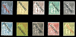 * N°13 à 20 + N°23 Et 24, Les 10 Valeurs TTB (certificat)  Qualité: *  Cote: 595 Euros - Used Stamps