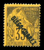 * N°22, 35c Violetnoir Sur Jaune (tirage 250 Exemplaires). SUP. R. (signé Brun/certificat)  Qualité: *  Cote: 1350 Euros - Used Stamps