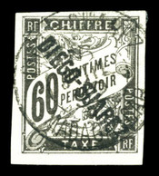 O N°12, 60c Noir. SUP. R. (signé Brun/Calves/certificat)  Qualité: O  Cote: 900 Euros - Used Stamps