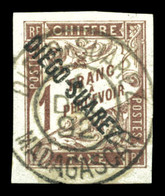 O N°13, 1F Marron, Grandes Marges. SUP. R. (signé Calves/certificat)  Qualité: O  Cote: 1650 Euros - Used Stamps