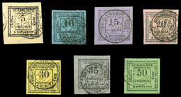 O N°6/12, Série De 1884, Les 7 Valeurs TB (certificat)  Qualité: O  Cote: 605 Euros - Covers & Documents