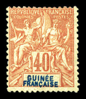 * N°10a, 40c Orange, Double Légende. SUP (certificat)  Qualité: *  Cote: 650 Euros - Unused Stamps