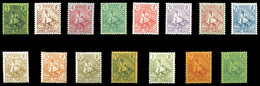 * N°18/32, Série Complète (N°32 Rousseurs), Les 15 Valeurs TB (certificat)  Qualité: *  Cote: 463 Euros - Unused Stamps