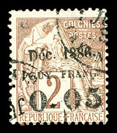 O N°2, 0f05 Sur 2c De 1881. SUP (signé Brun/certificat)  Qualité: O  Cote: 500 Euros - Used Stamps