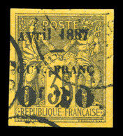 O N°4a, Av Renversé Dans Avril. TB  Qualité: O  Cote: 80 Euros - Used Stamps