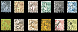 O N°16/28, Série Complète (sf N°26), Les 12 Valeurs TTB (certificat)  Qualité: O  Cote: 1031 Euros - Used Stamps