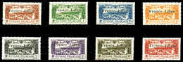 * N°11/18, Série De 8 Valeurs Surchargée 'FRANCE LIBRE', Tirage 290 Séries. SUPERBE. R. (signé Calves/certificat)  Quali - Used Stamps