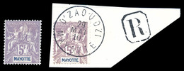 & N°14, 5F Violet, 1ex Neuf* Et 1 Ex Obl Sur Son Support. TB  Qualité: &  Cote: 290 Euros - Unused Stamps