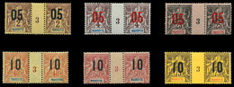 ** N°21, 22, 25, 27, 29 Et 30, 6 Paires Millésimée TB  Qualité: **  Cote: 281 Euros - Unused Stamps