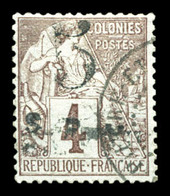 O N°4, 5 Sur 4c Lilasbrun Sur Gris, TB (certificat)  Qualité: O  Cote: 400 Euros - Used Stamps