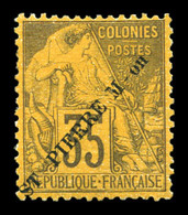 * N°27, 35c Violetnoir Sur Jaune, Tirage 900 Exemplaires. SUP (signé Calves/certificat)  Qualité: *  Cote: 700 Euros - Used Stamps