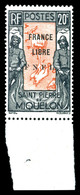** N°285, 20c Noir Et Rougeorange, Bord De Feuille, SUP (signé Calves/certificat)  Qualité: **  Cote: 780 Euros - Used Stamps